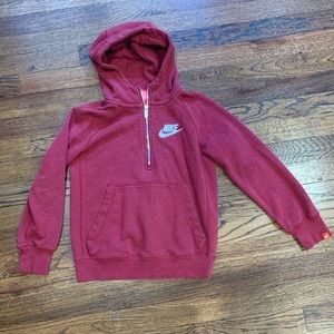Nike Sweatshirt Hoodie- Maroon
